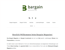 Tablet Screenshot of bargain-magazine.com